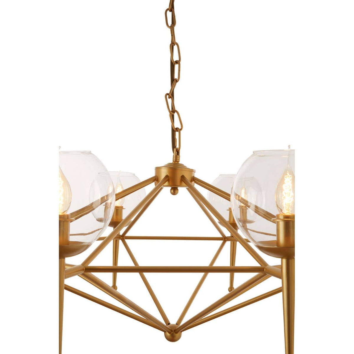 Abira 8 Bulb Geo Pendant Lamp.