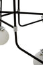 Noosa & Co. Lighting Abira Black And Chrome 16 Arm Pendant Light House of Isabella UK