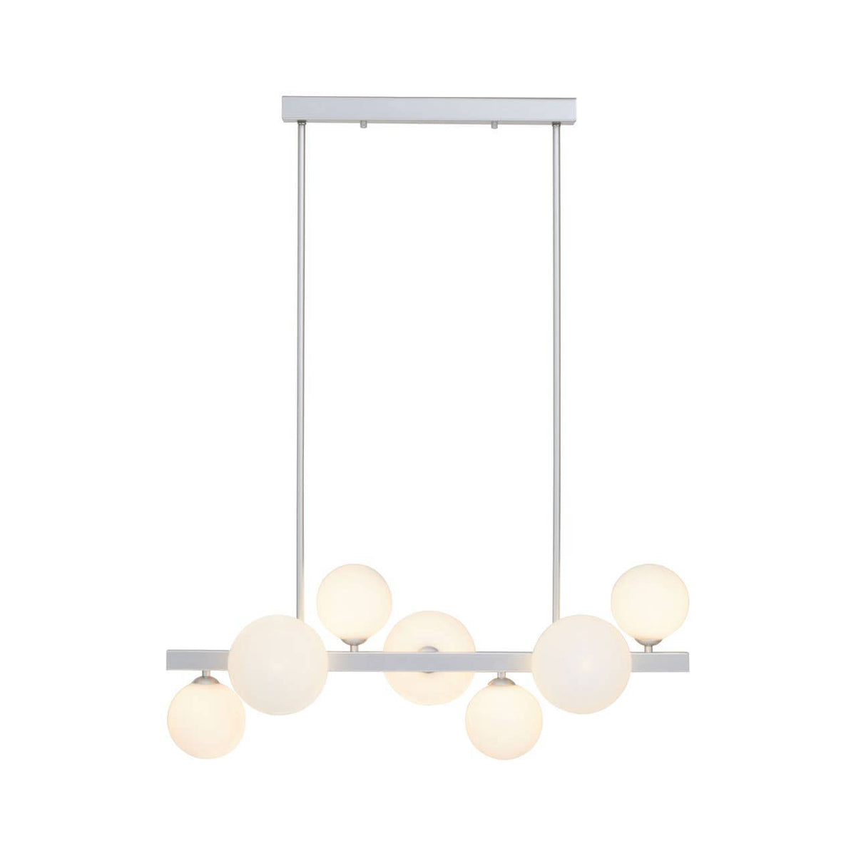 Abira Chrome 7 Bulb Pendant Lamp.