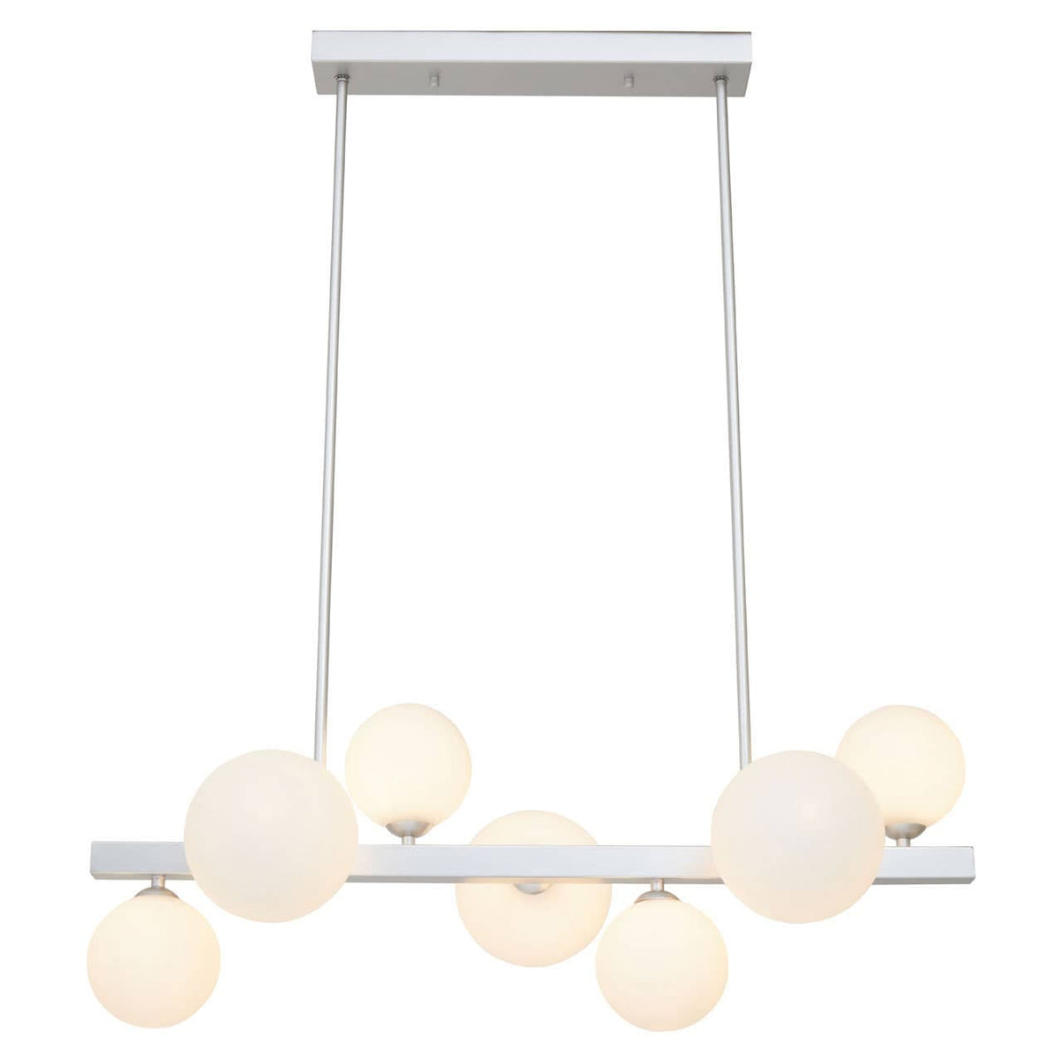 Abira Chrome 7 Bulb Pendant Lamp.