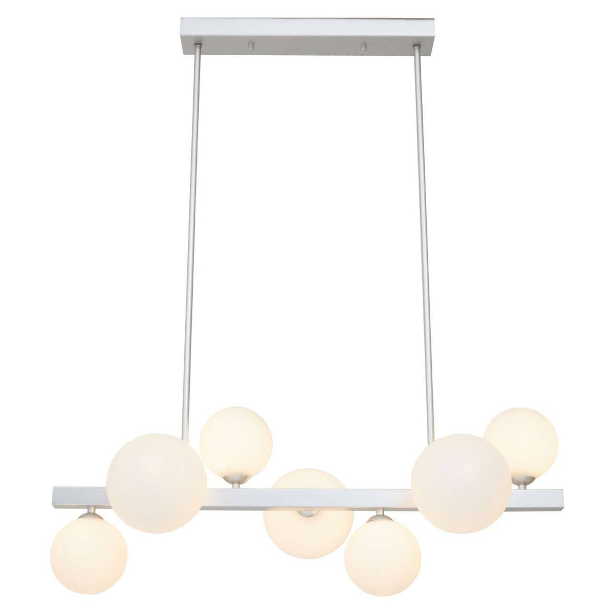 Noosa & Co. Lighting Abira Chrome 7 Light Pendant Lamp House of Isabella UK