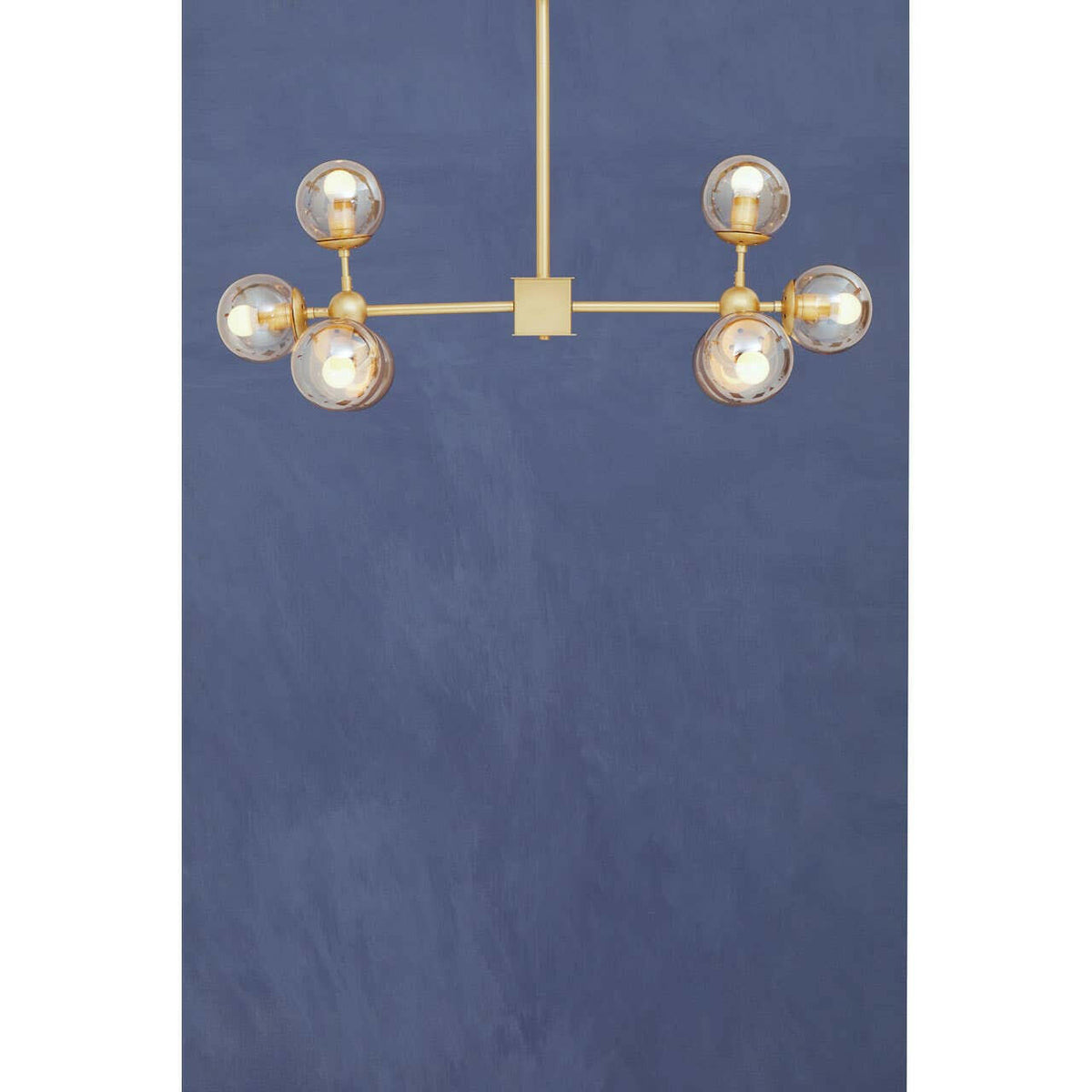 Abira Eight Bulb Gold Finish Pendant Light.