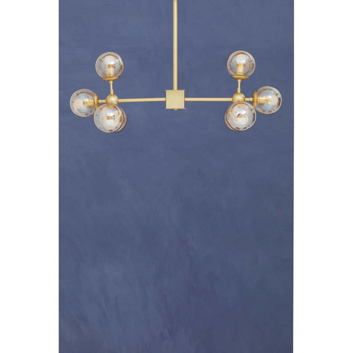 Abira Eight Bulb Gold Finish Pendant Light.
