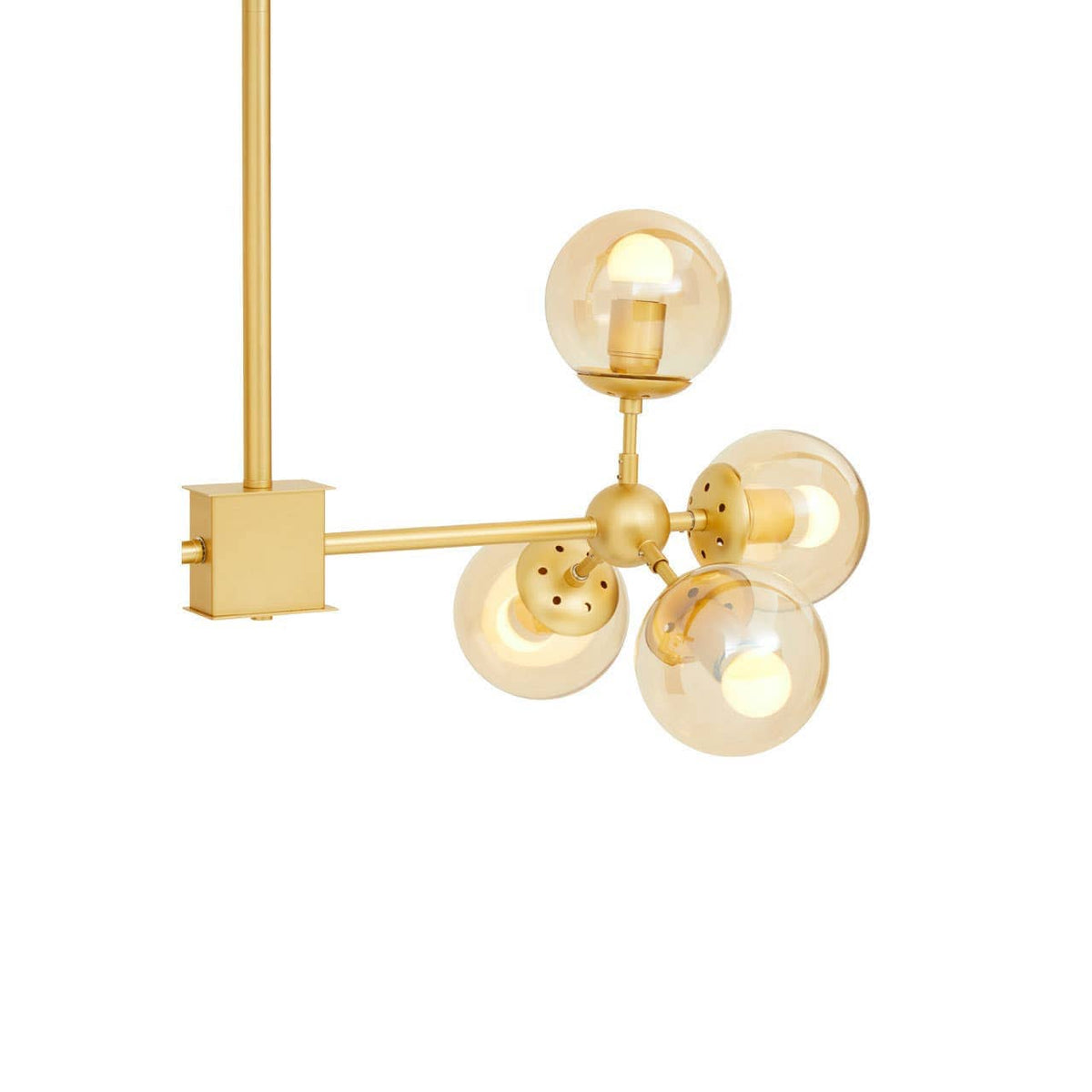 Noosa & Co. Lighting Abira Gold 8 Arm Pendant Light House of Isabella UK