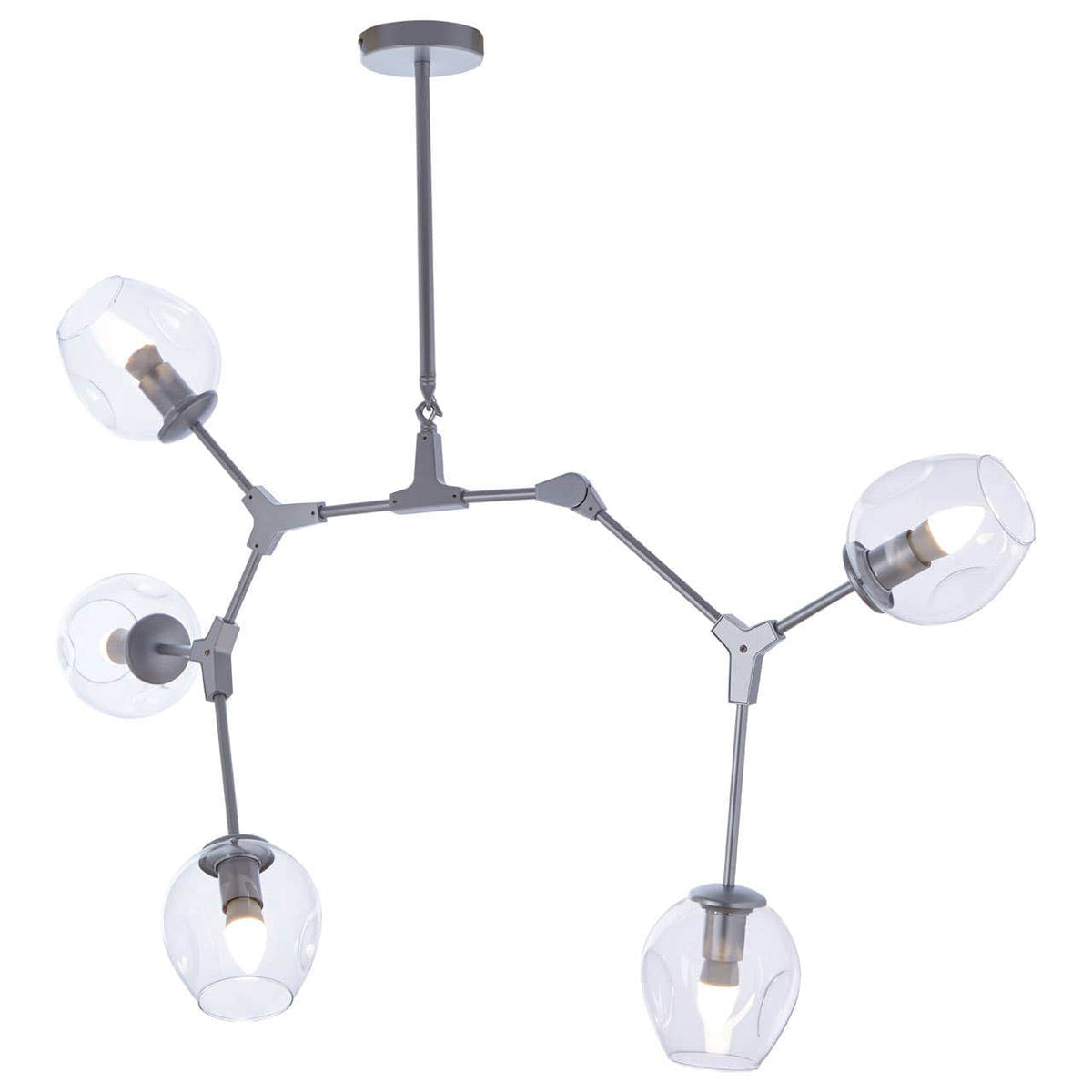 Abira Silver Finish Pendant Lamp.