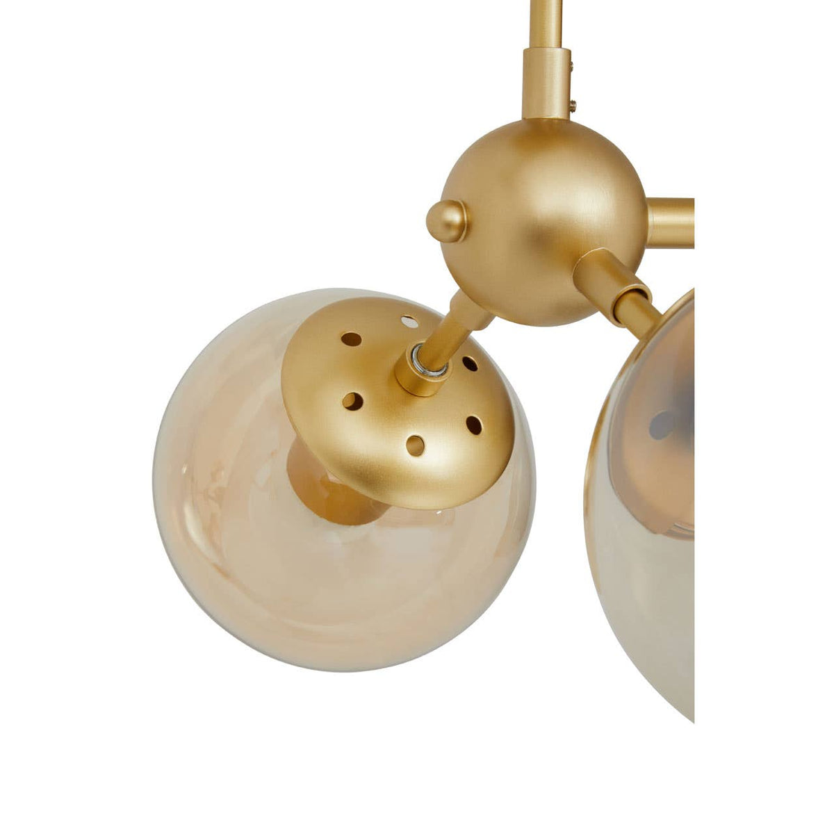 Abira Six Bulb Gold Finish Pendant Light.