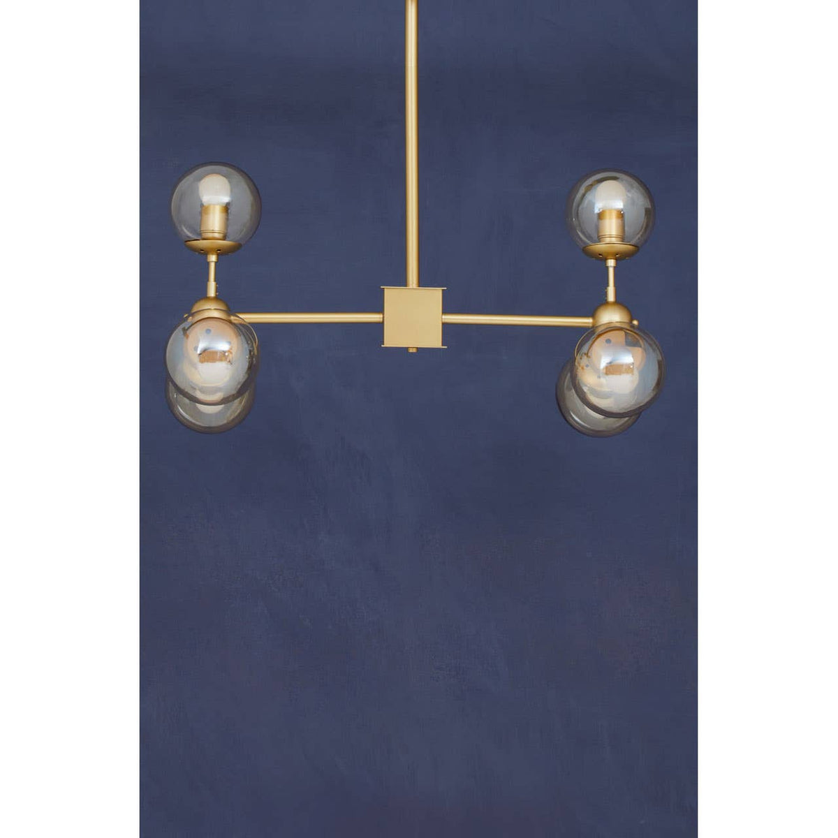 Abira Six Bulb Gold Finish Pendant Light.