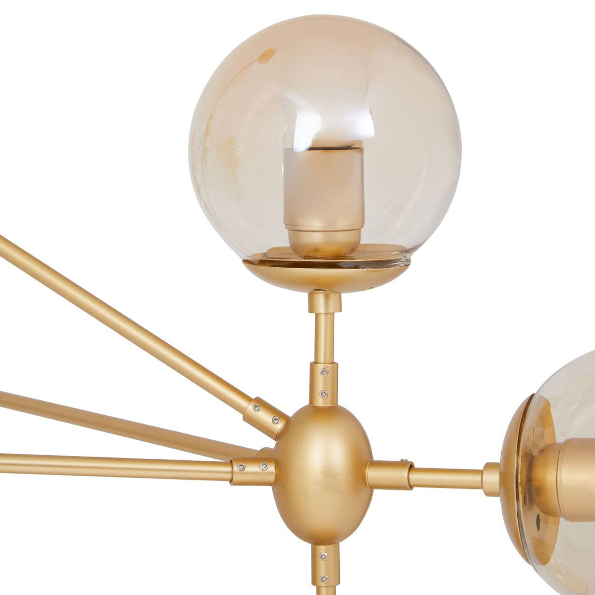 Abira Ten Bulb Gold Finish Pendant Light.
