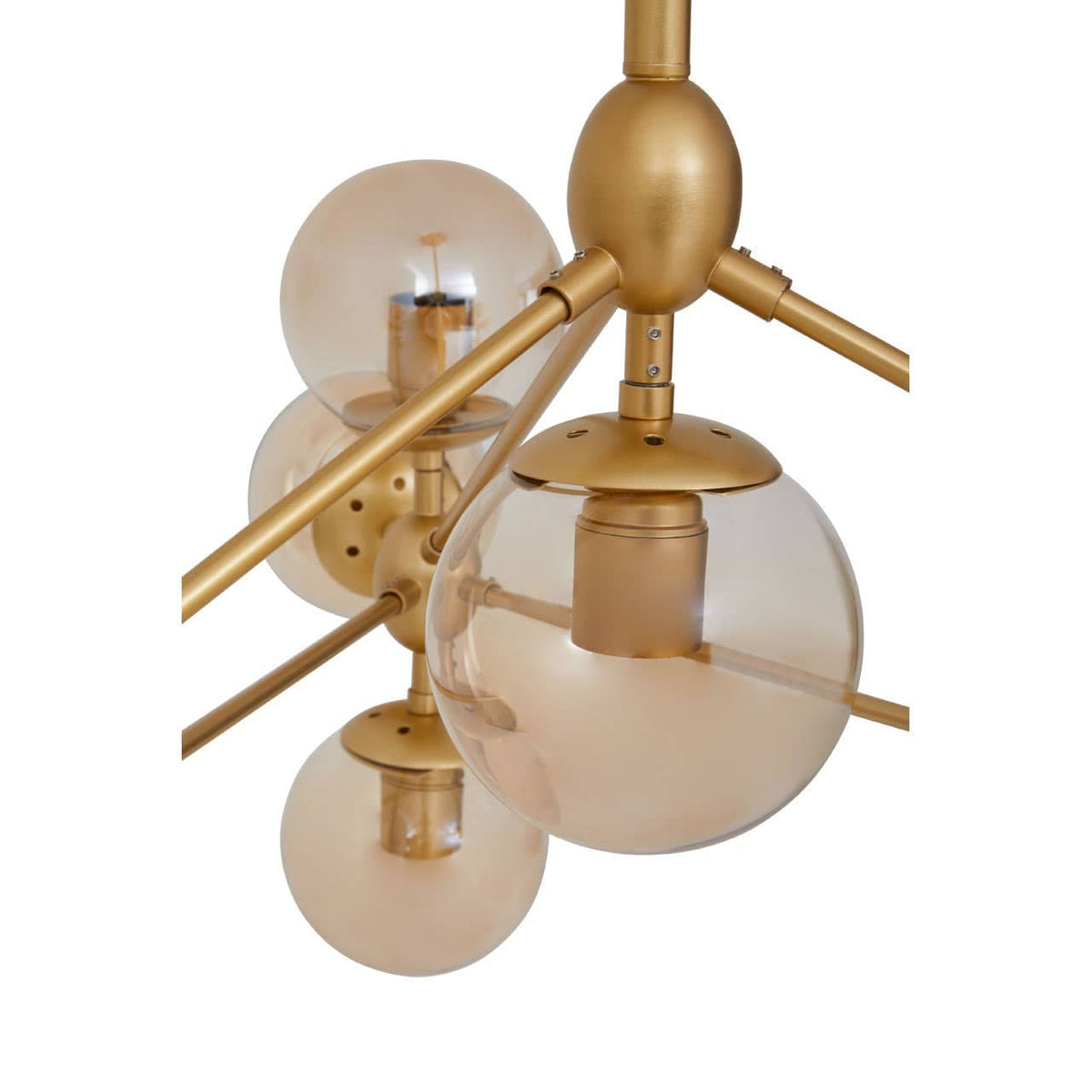 Abira Ten Bulb Gold Finish Pendant Light.
