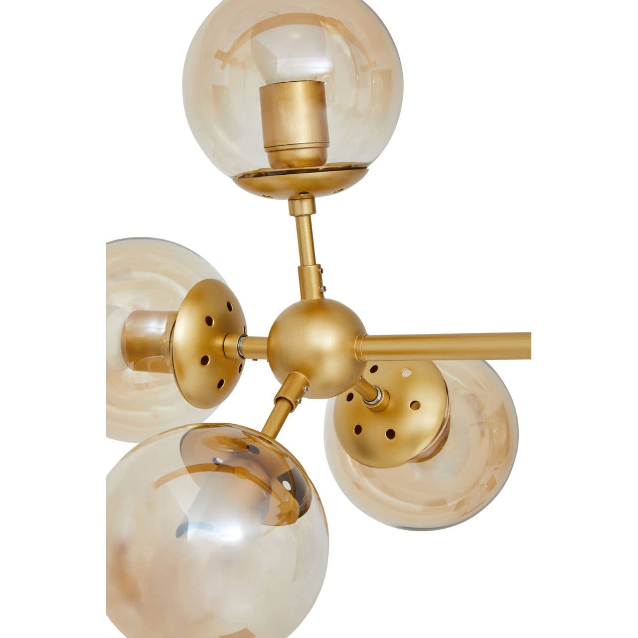 Noosa & Co. Lighting Abira Twelve Bulb Gold Finish Pendant Light House of Isabella UK