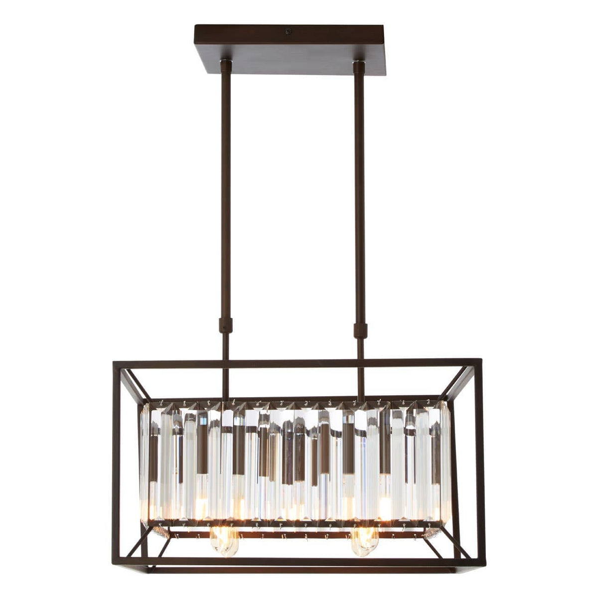 Akiko 4 Bulb Black Finish Pendant Lamp.