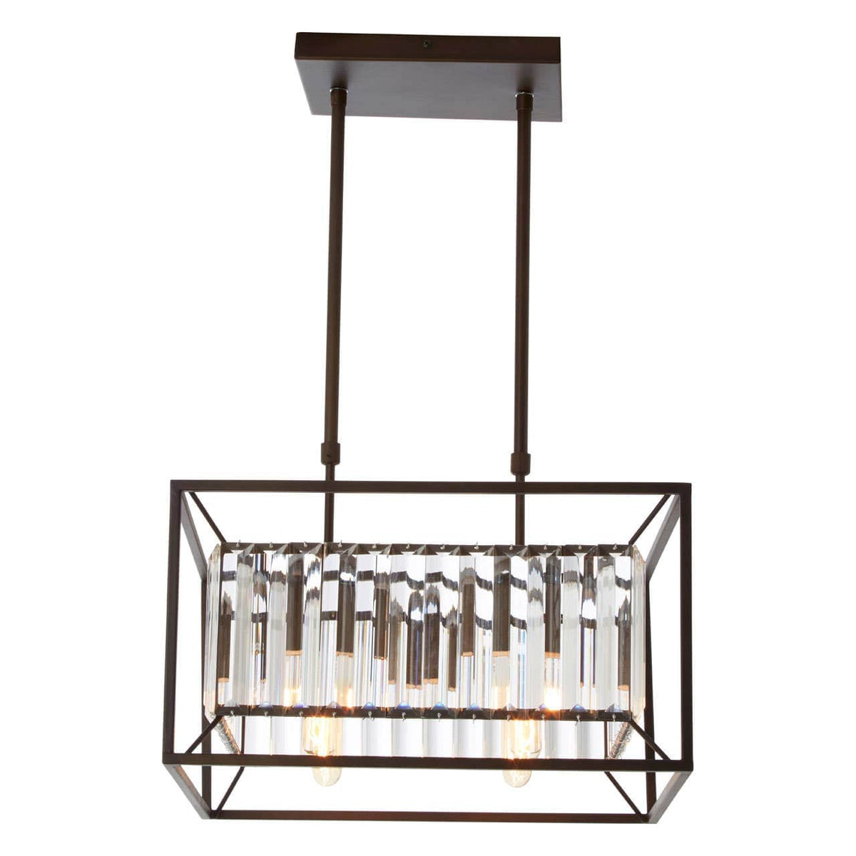 Akiko 4 Bulb Black Finish Pendant Lamp.