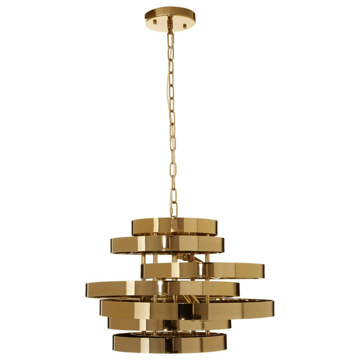 Alana 4 Bulb Gold Finish Pendant Lamp.