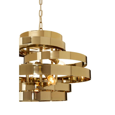 Noosa & Co. Lighting Alana 4 Bulb Gold Finish Pendant Lamp House of Isabella UK