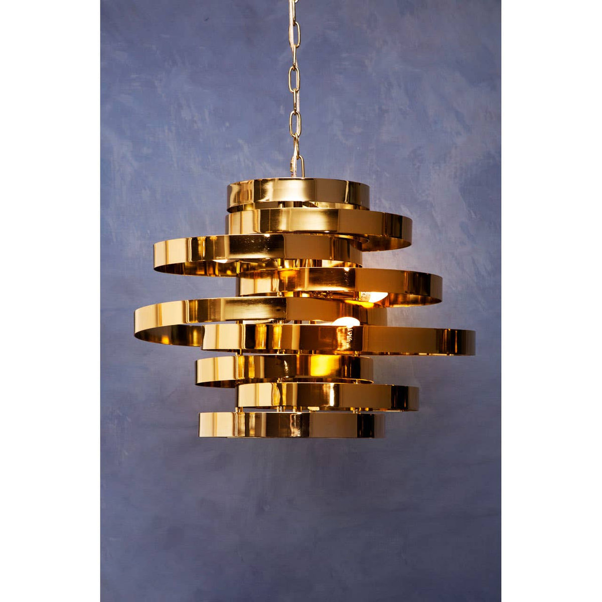 Alana 4 Bulb Gold Finish Pendant Lamp.