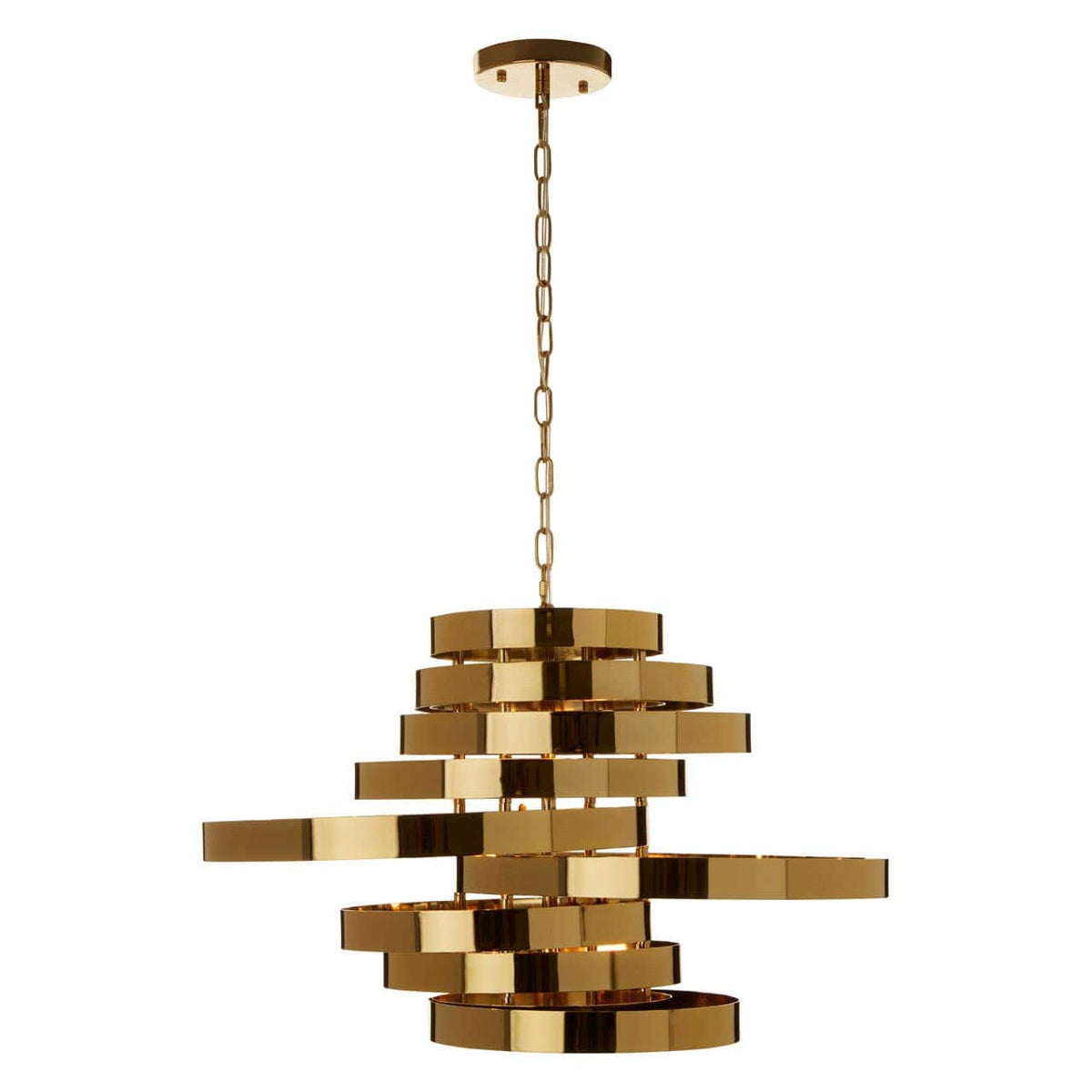 Alana 5 Bulb Gold Finish Pendant Lamp.