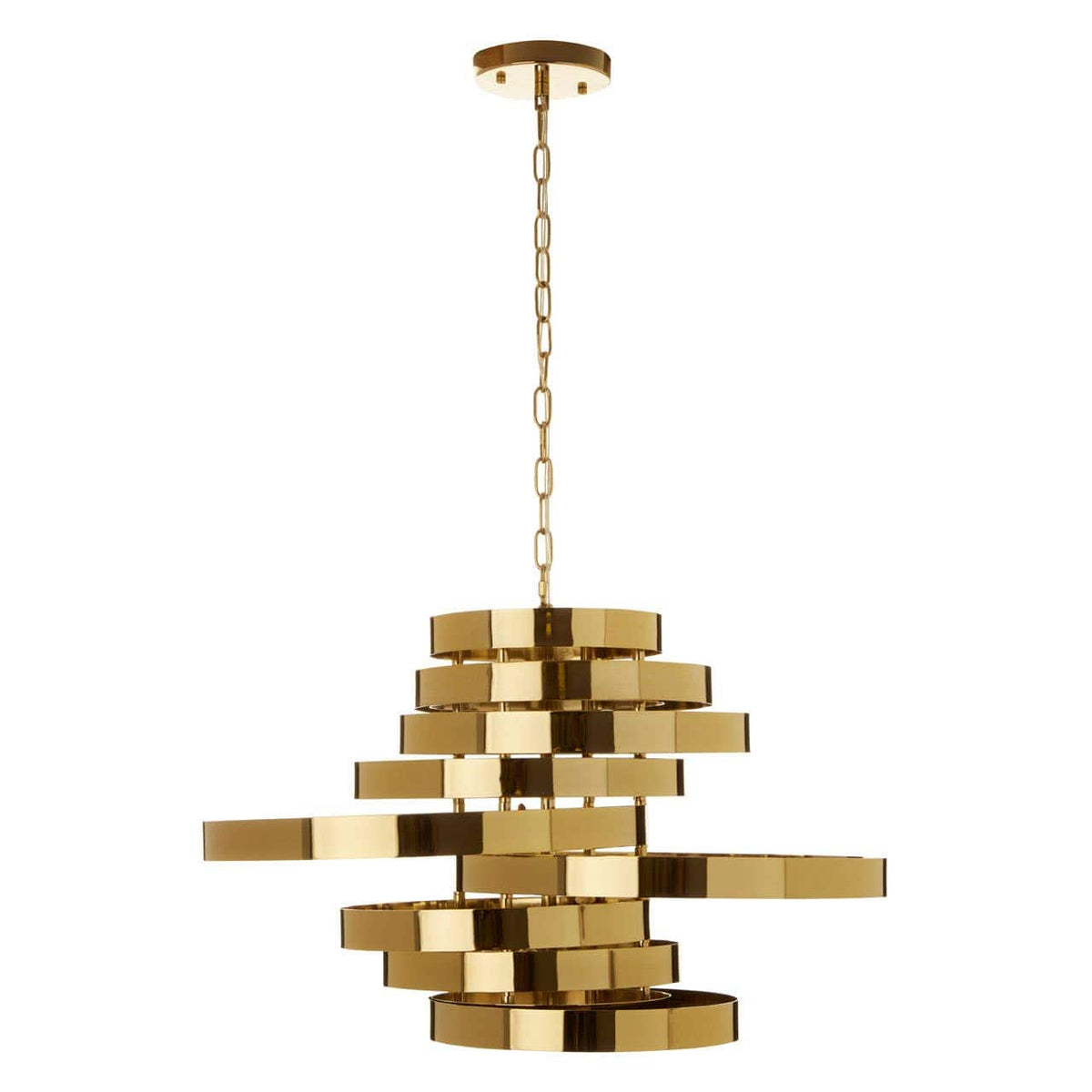 Alana 5 Bulb Gold Finish Pendant Lamp.