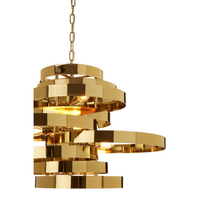 Noosa & Co. Lighting Alana 5 Bulb Gold Finish Pendant Lamp House of Isabella UK