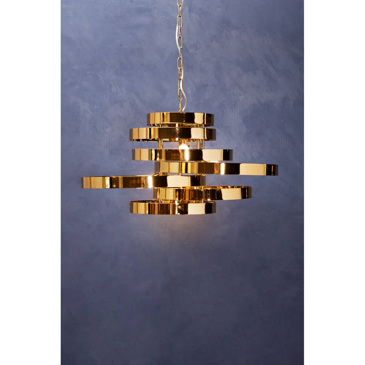Alana 5 Bulb Gold Finish Pendant Lamp.