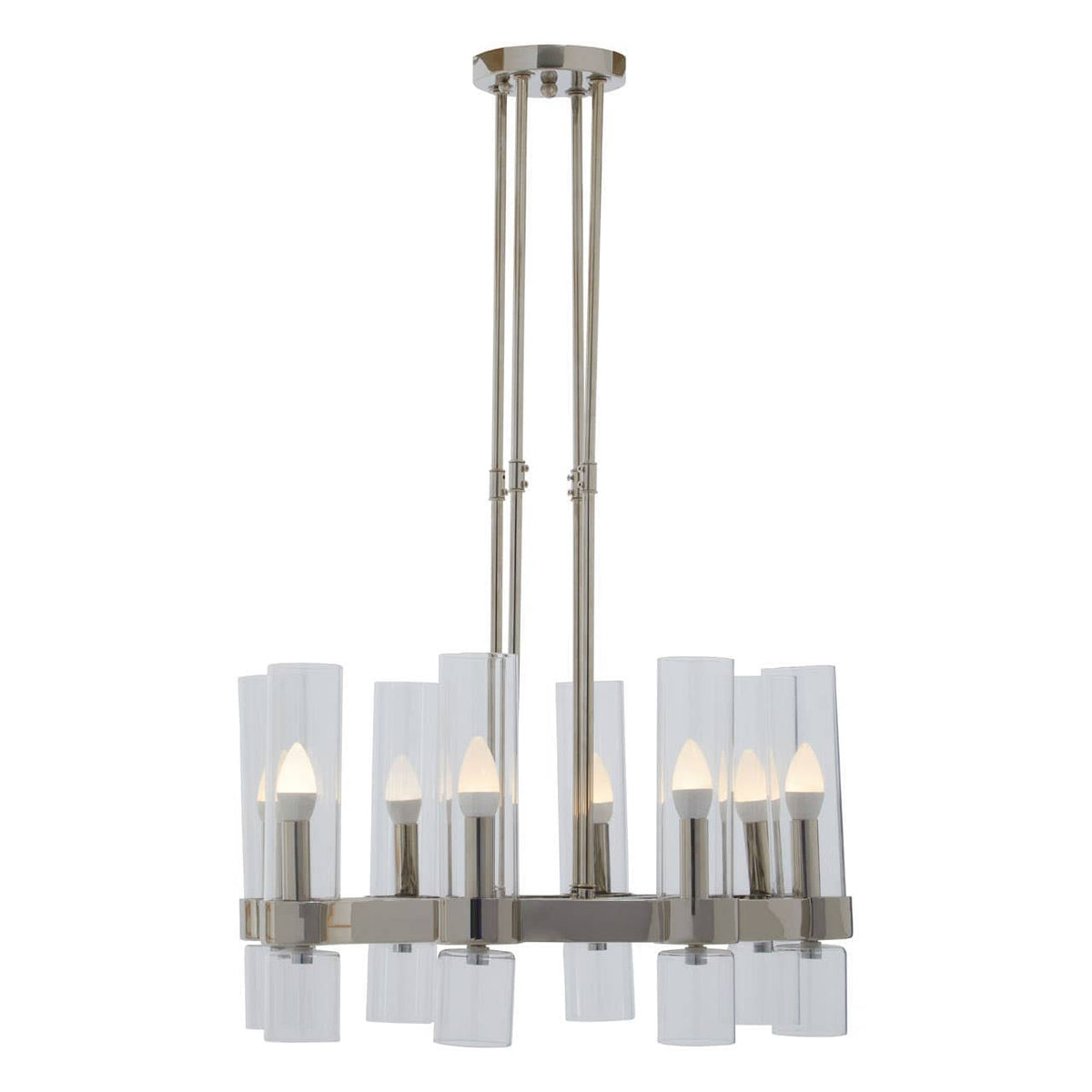 Alexis Nickel Finish Pendant Light.