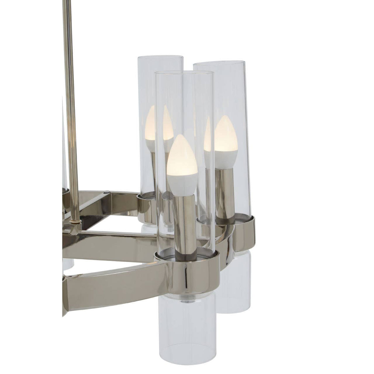 Alexis Nickel Finish Pendant Light.