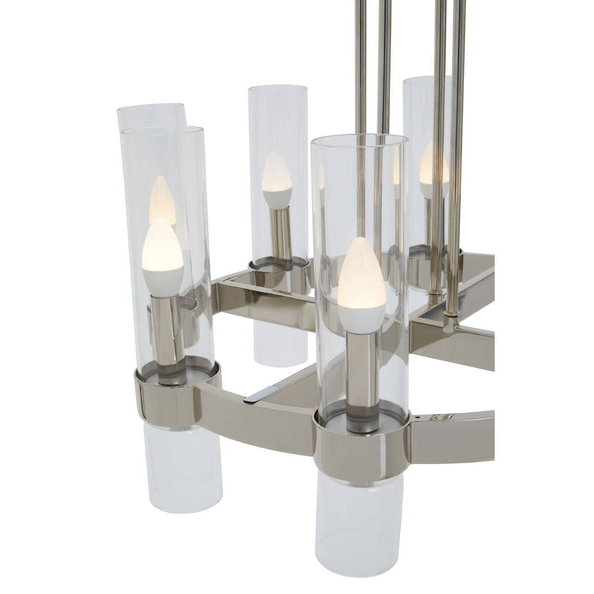 Alexis Nickel Finish Pendant Light.