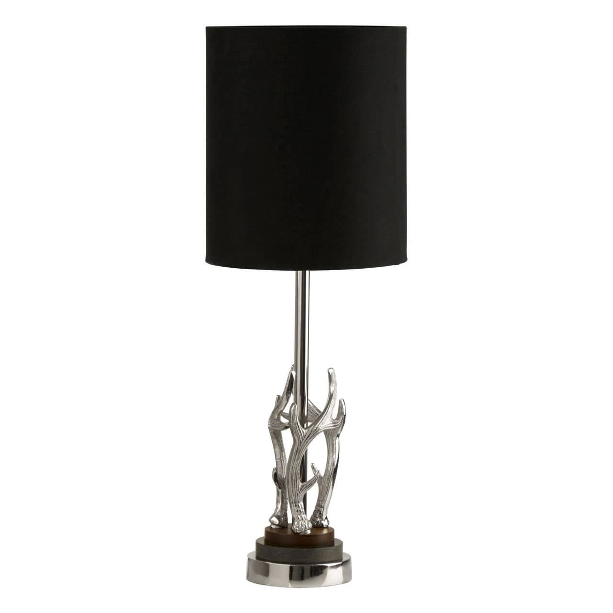 Antler Table Lamp With Marble Base.