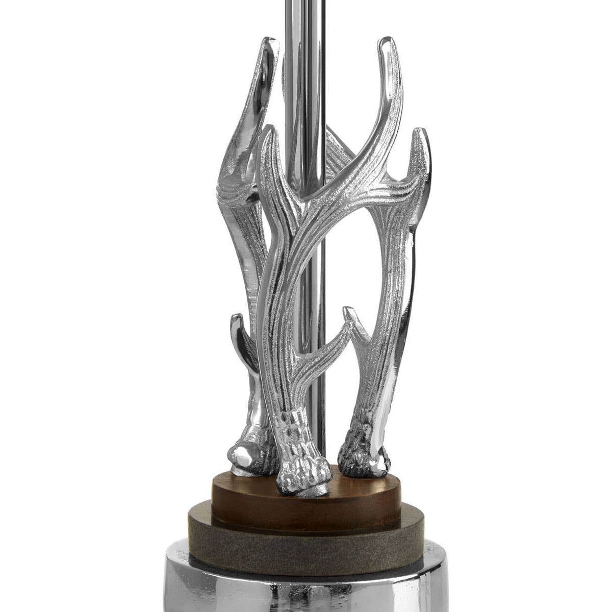 Antler Table Lamp With Marble Base.