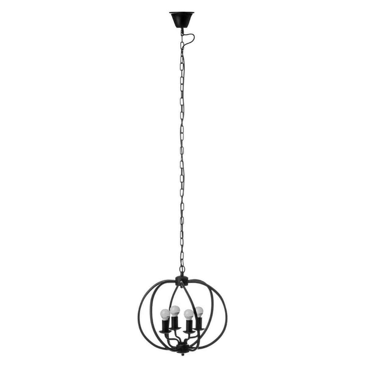 Aspen Matt Black Iron Pendant Light.