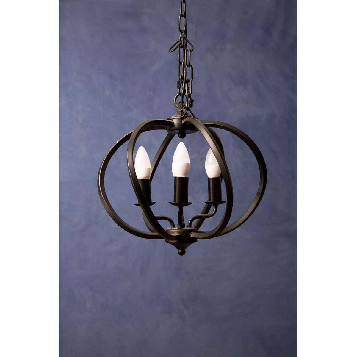 Aspen Matt Black Iron Pendant Light.