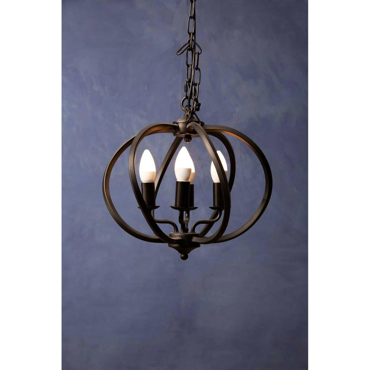 Aspen Matt Black Iron Pendant Light.