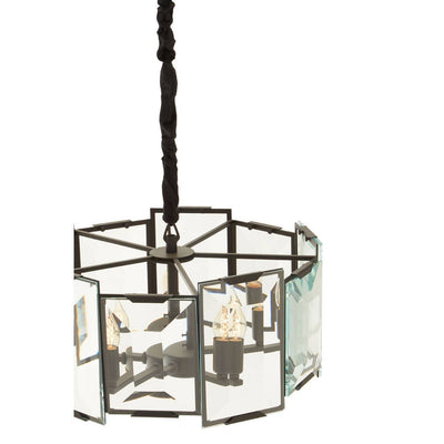 Noosa & Co. Lighting Babylon Black 6 Light Chandelier House of Isabella UK