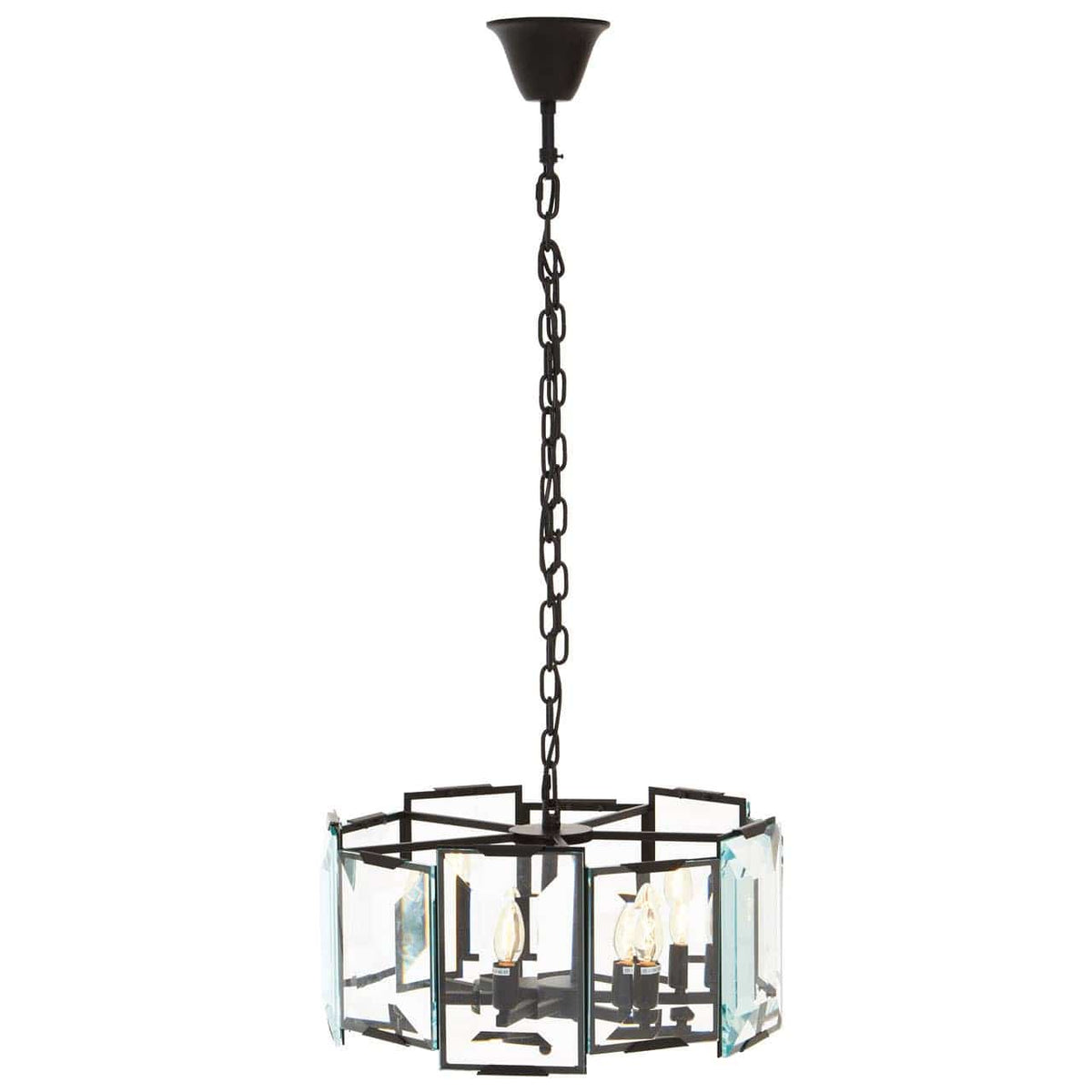 Babylon Black Six Bulb Chandelier.