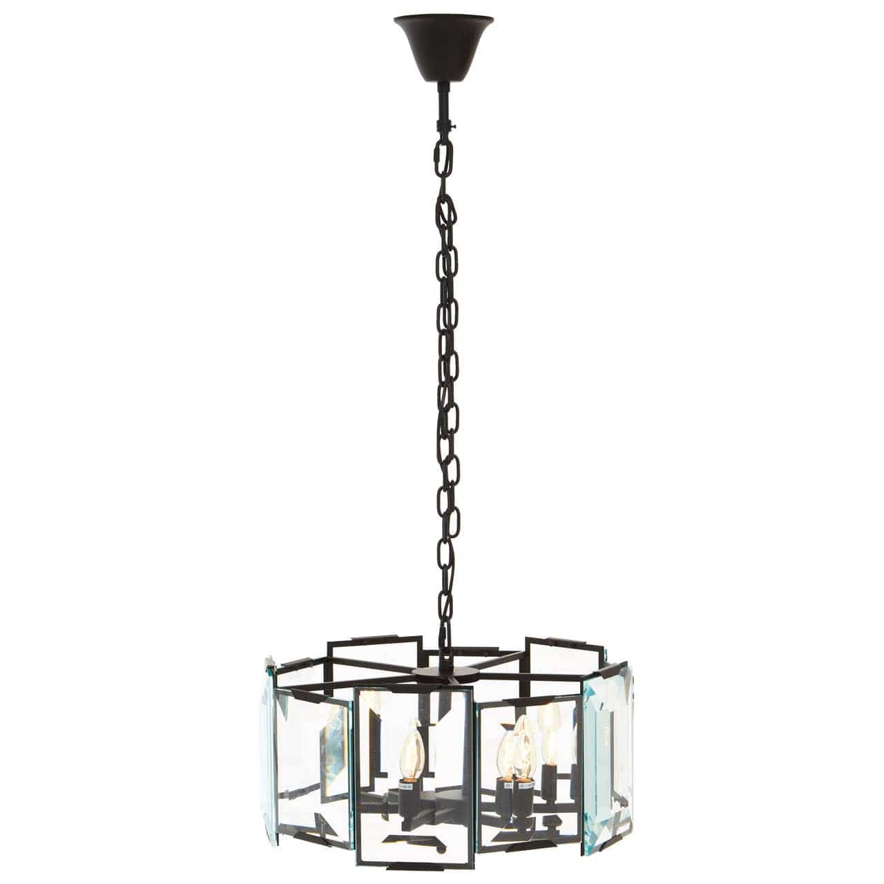 Noosa & Co. Lighting Babylon Black Six Bulb Chandelier House of Isabella UK