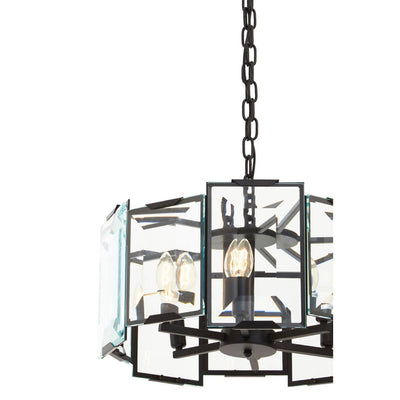 Noosa & Co. Lighting Babylon Black Six Bulb Chandelier House of Isabella UK