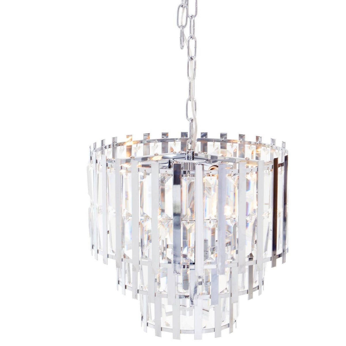 Noosa & Co. Lighting Babylon Eight Bulb Chrome Chandelier House of Isabella UK