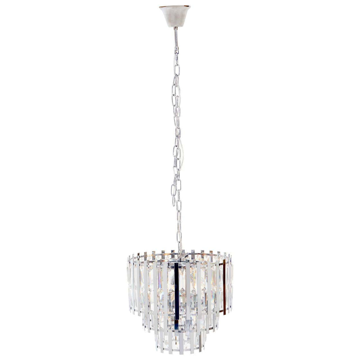 Noosa & Co. Lighting Babylon Eight Bulb Chrome Chandelier House of Isabella UK