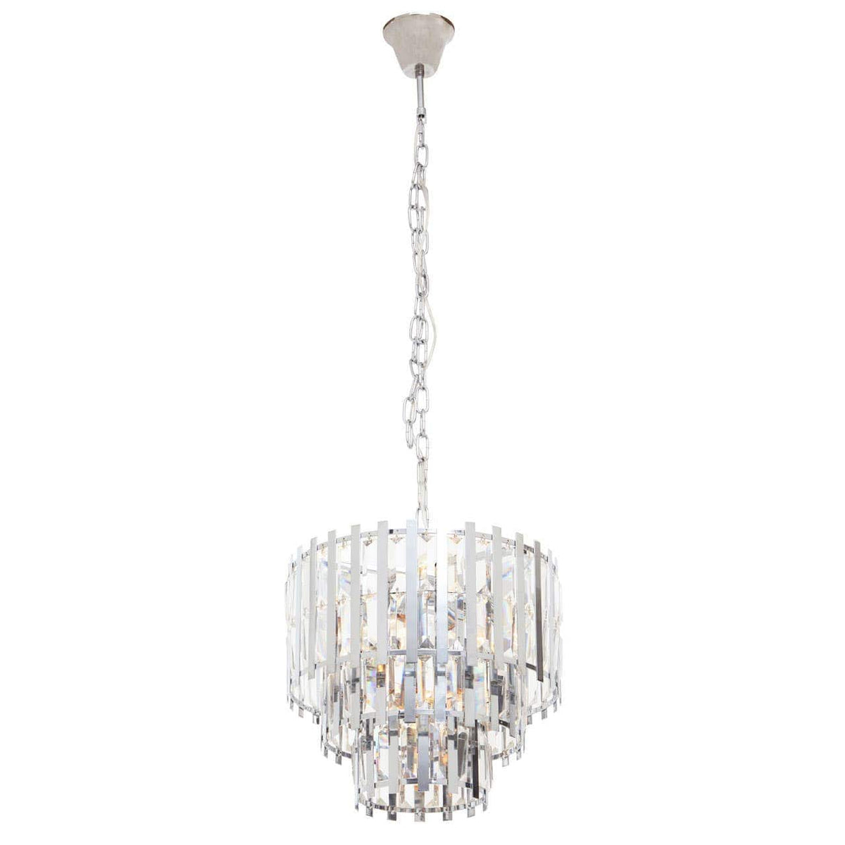 Noosa & Co. Lighting Babylon Eight Bulb Chrome Chandelier House of Isabella UK