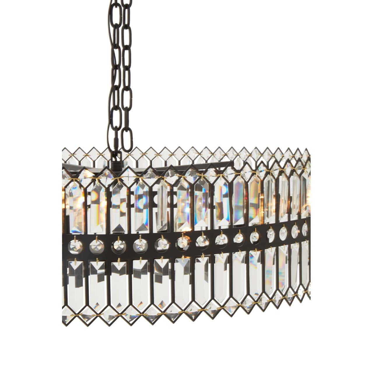 Noosa & Co. Lighting Babylon Eight Bulb Crystal Chandelier House of Isabella UK