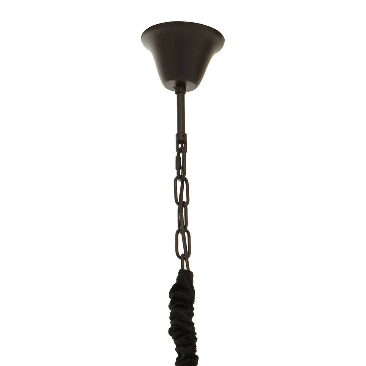 Noosa & Co. Lighting Babylon Six Bulb Black Crystal Chandelier House of Isabella UK