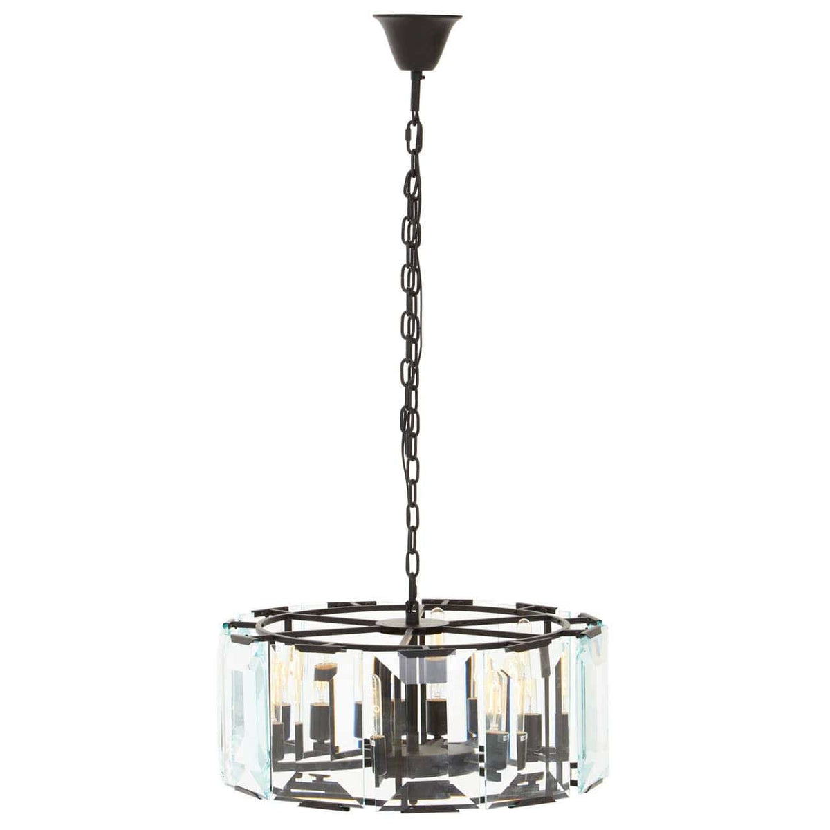 Babylon Small Black 6 Light Chandelier.