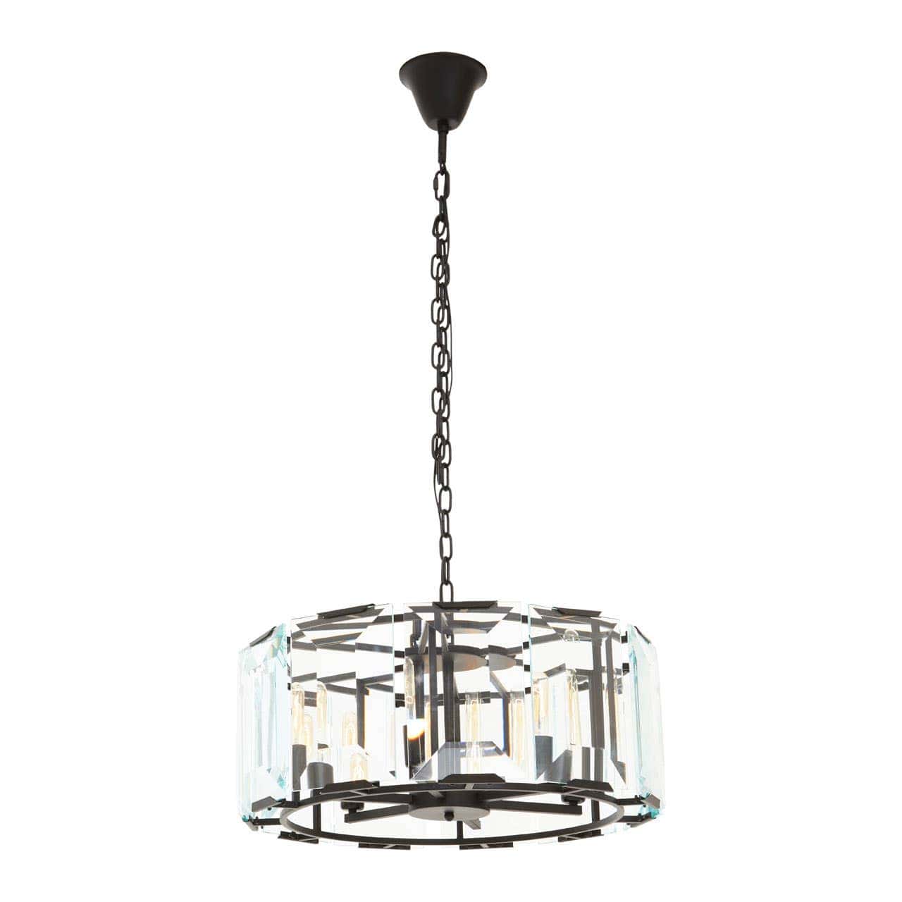 Noosa & Co. Lighting Babylon Small Black 6 Light Chandelier House of Isabella UK