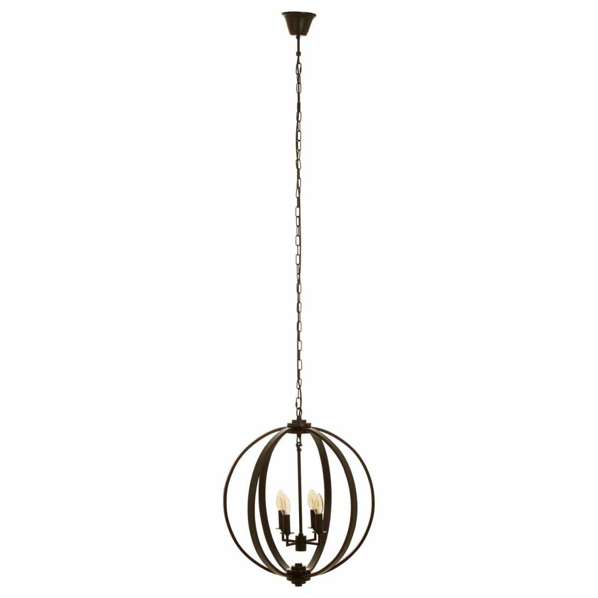 Censer Black Metallic Pendant.