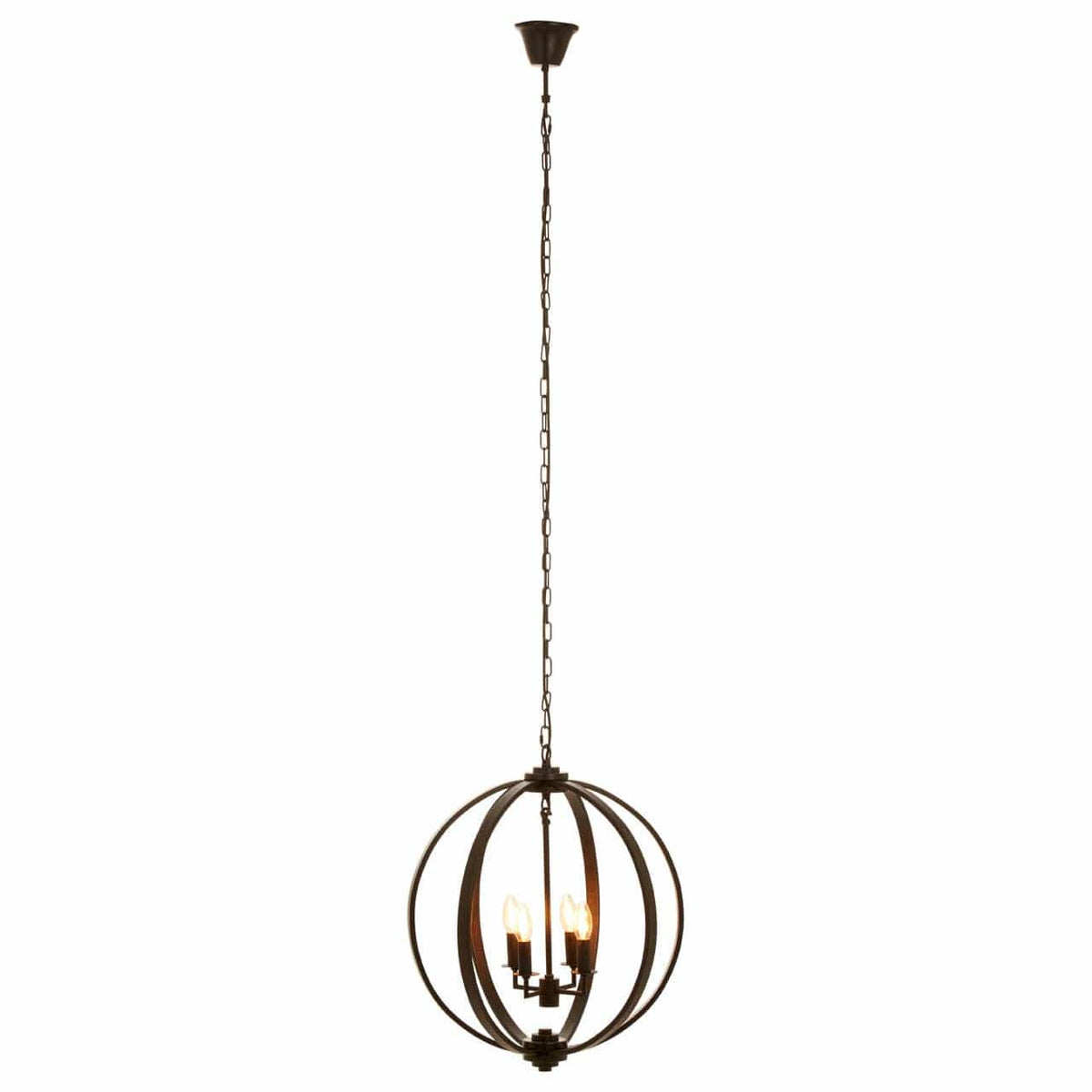 Censer Black Metallic Pendant.
