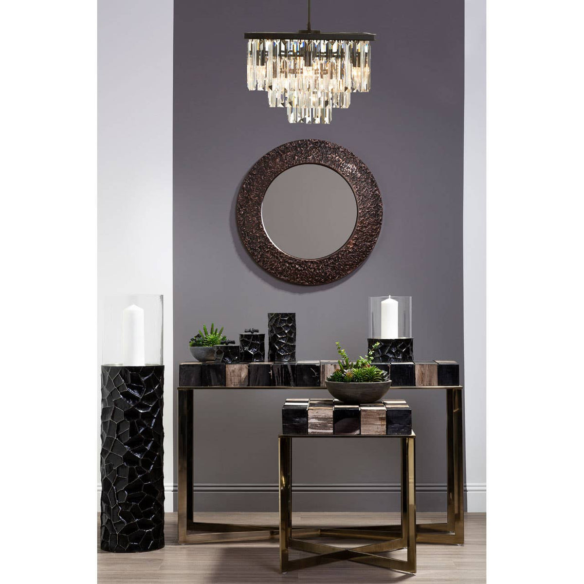 Chelsea Townhouse Multi Crystal Pendant Light.