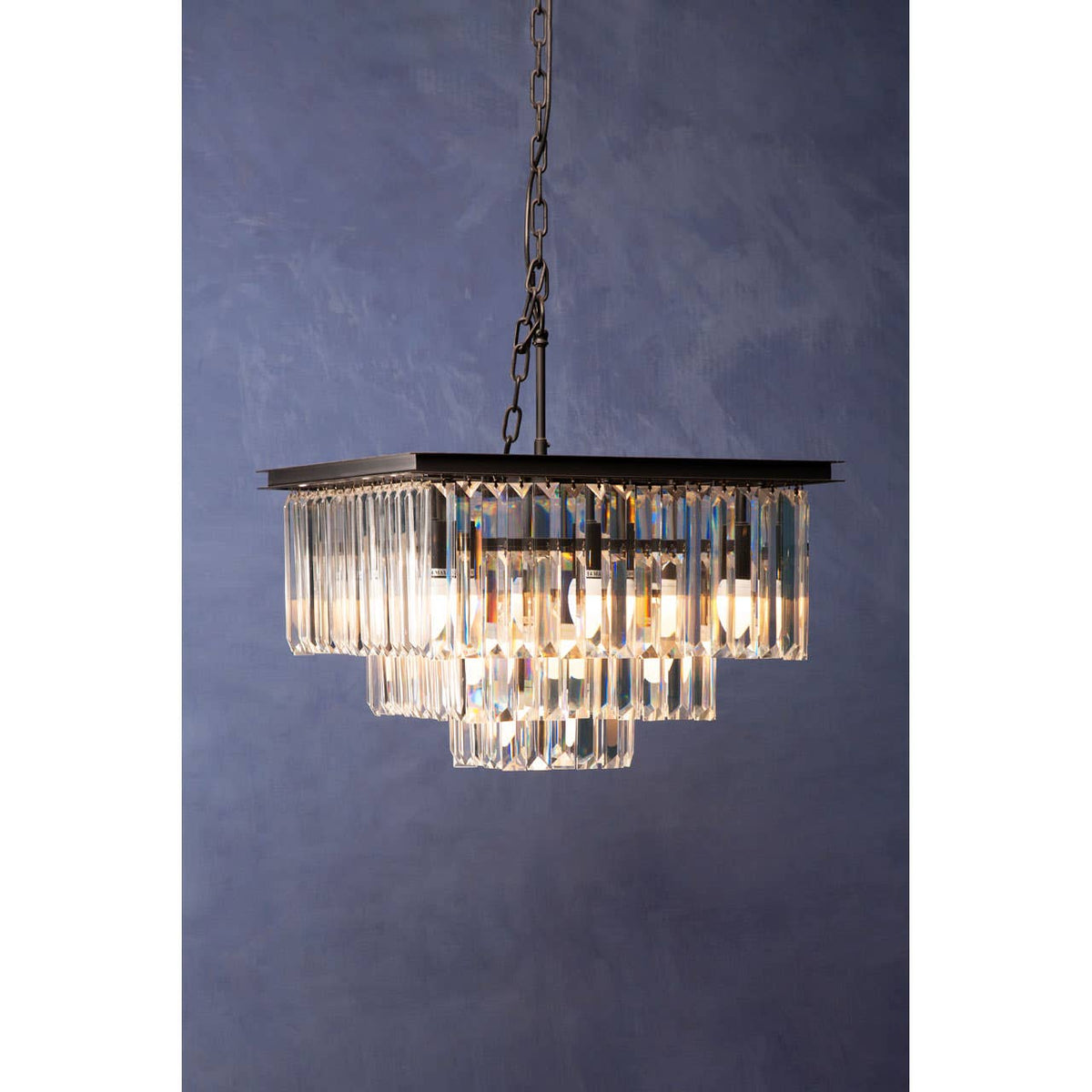 Chelsea Townhouse Multi Crystal Pendant Light.