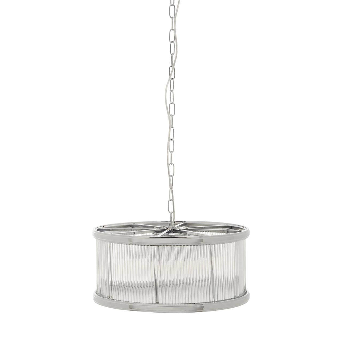 Chelsea Townhouse Nickel Pendant Light.