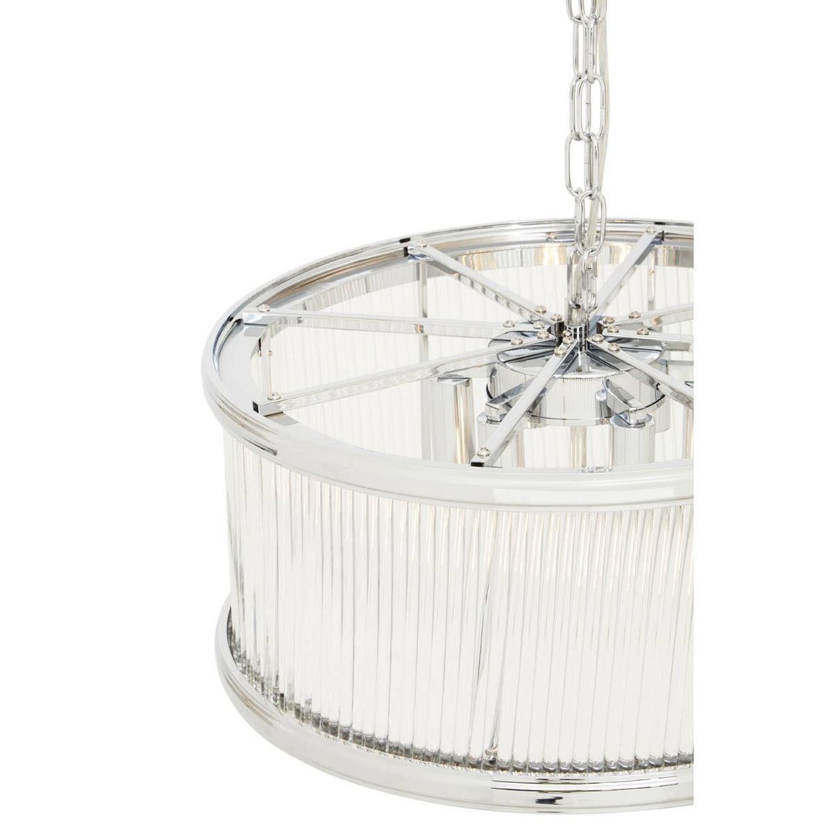 Chelsea Townhouse Nickel Pendant Light.