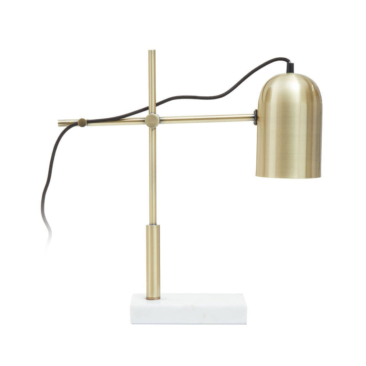 Equipoise Gold Shade Desk Lamp.