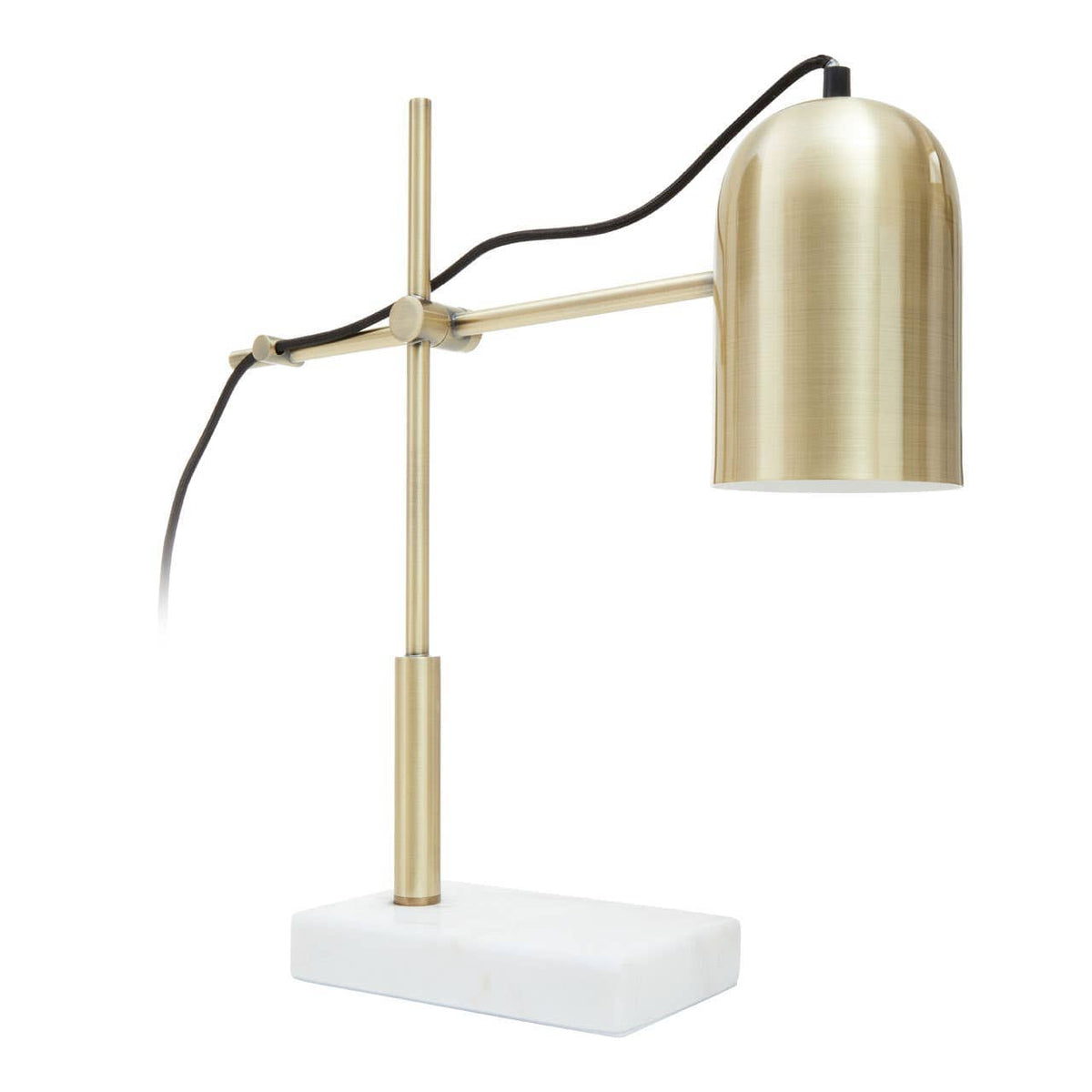 Equipoise Gold Shade Desk Lamp.